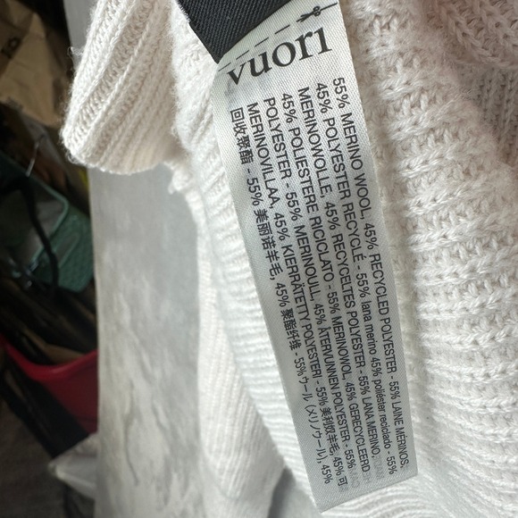 VUORI Alps Classic Crew Neck Sweater Marshmellow Size Small VW2098 Small - Picture 4 of 10